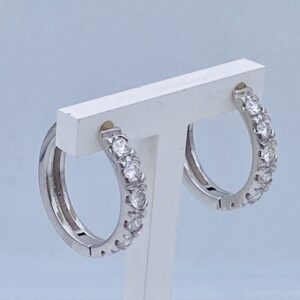 Circle earrings with diamonds Art. OR900