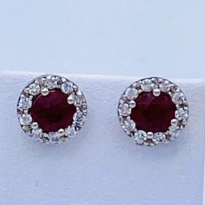 Orecchini rubini e diamanti Art.OR468