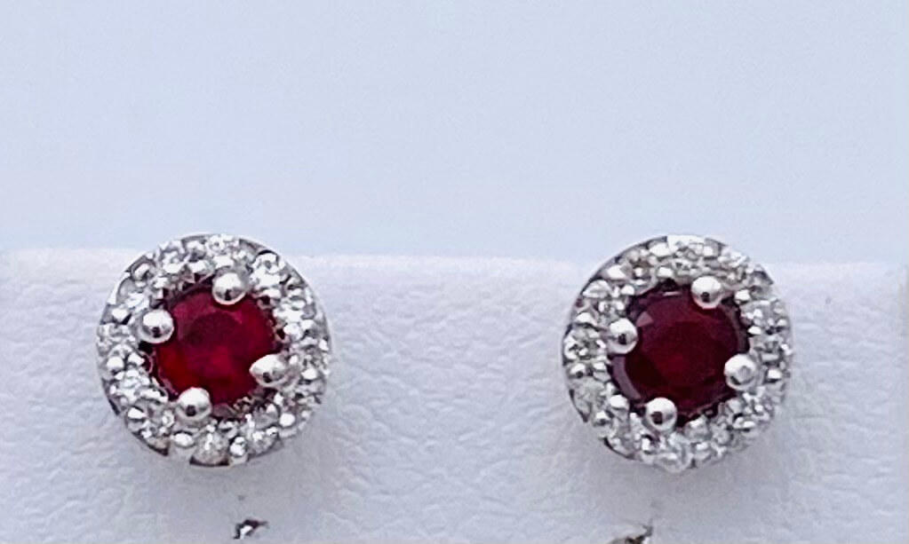 Orecchini rubini e diamanti BELLE EPOQUE Art.OR1247