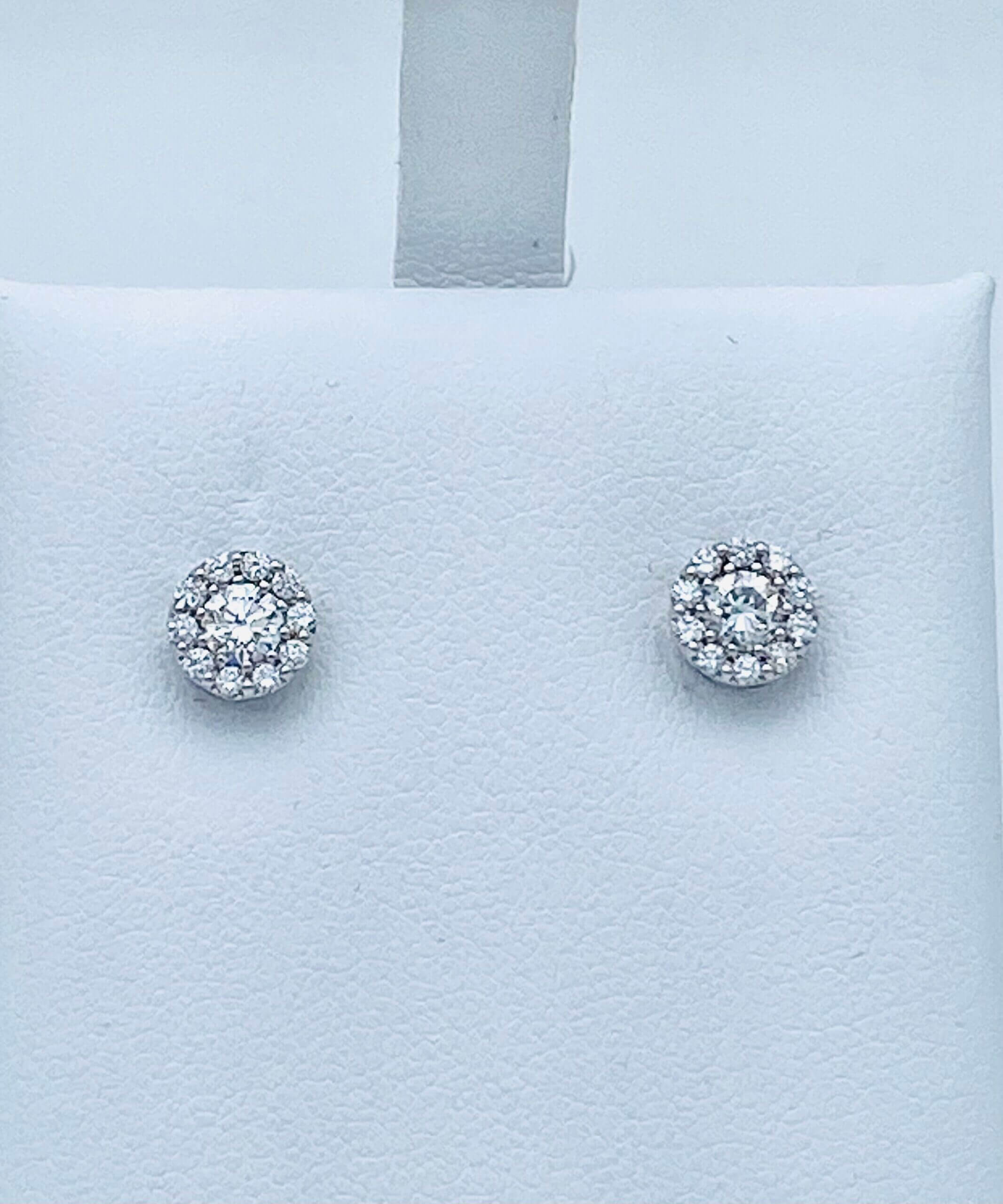 Point of Light earrings of SILK diamonds art. OR854