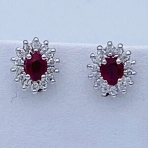 Orecchini rubini e diamanti Art.OR1267