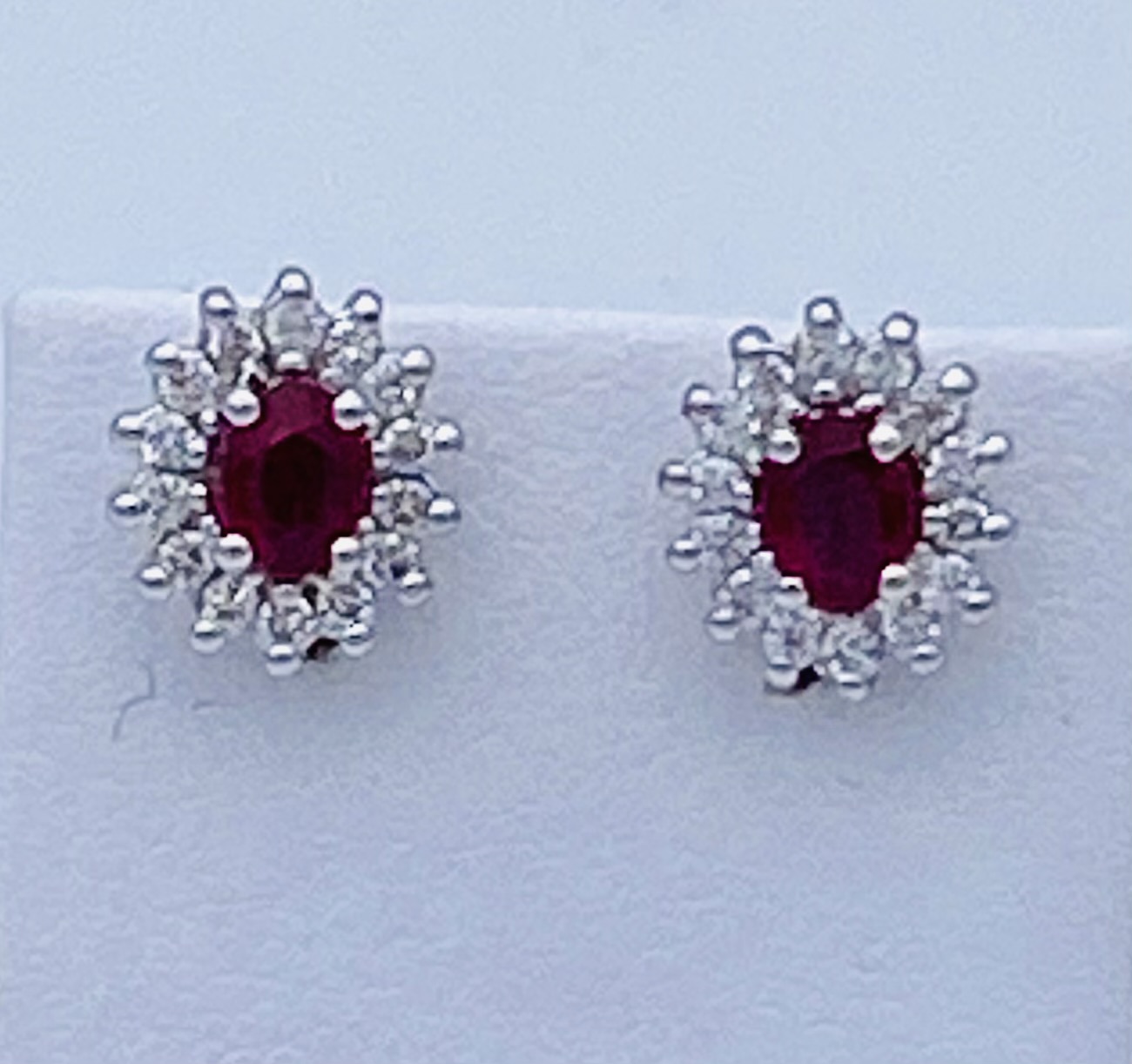 Rubies and diamonds earrings Art.OR1267