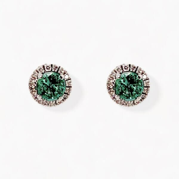 Emerald and diamond earrings Art.OR774