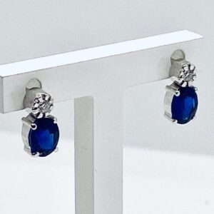 Orecchini  con zaffiri e diamanti art.OR846