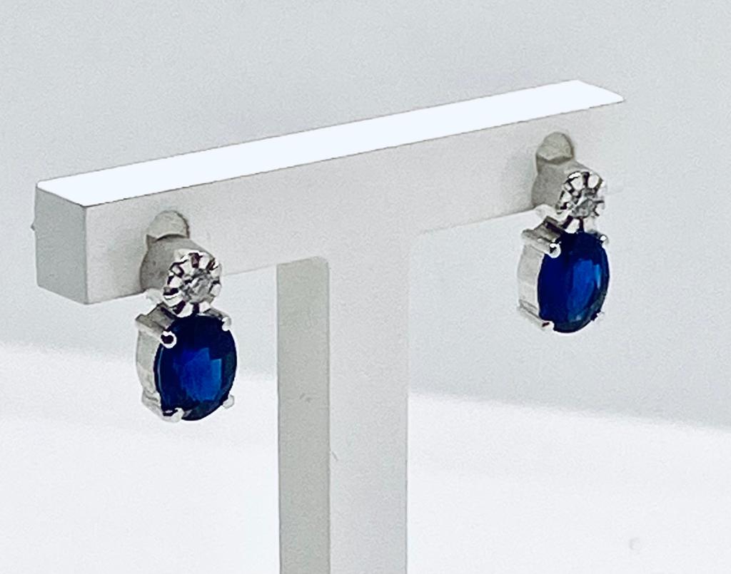 Orecchini  con zaffiri e diamanti GEMME art. OR846