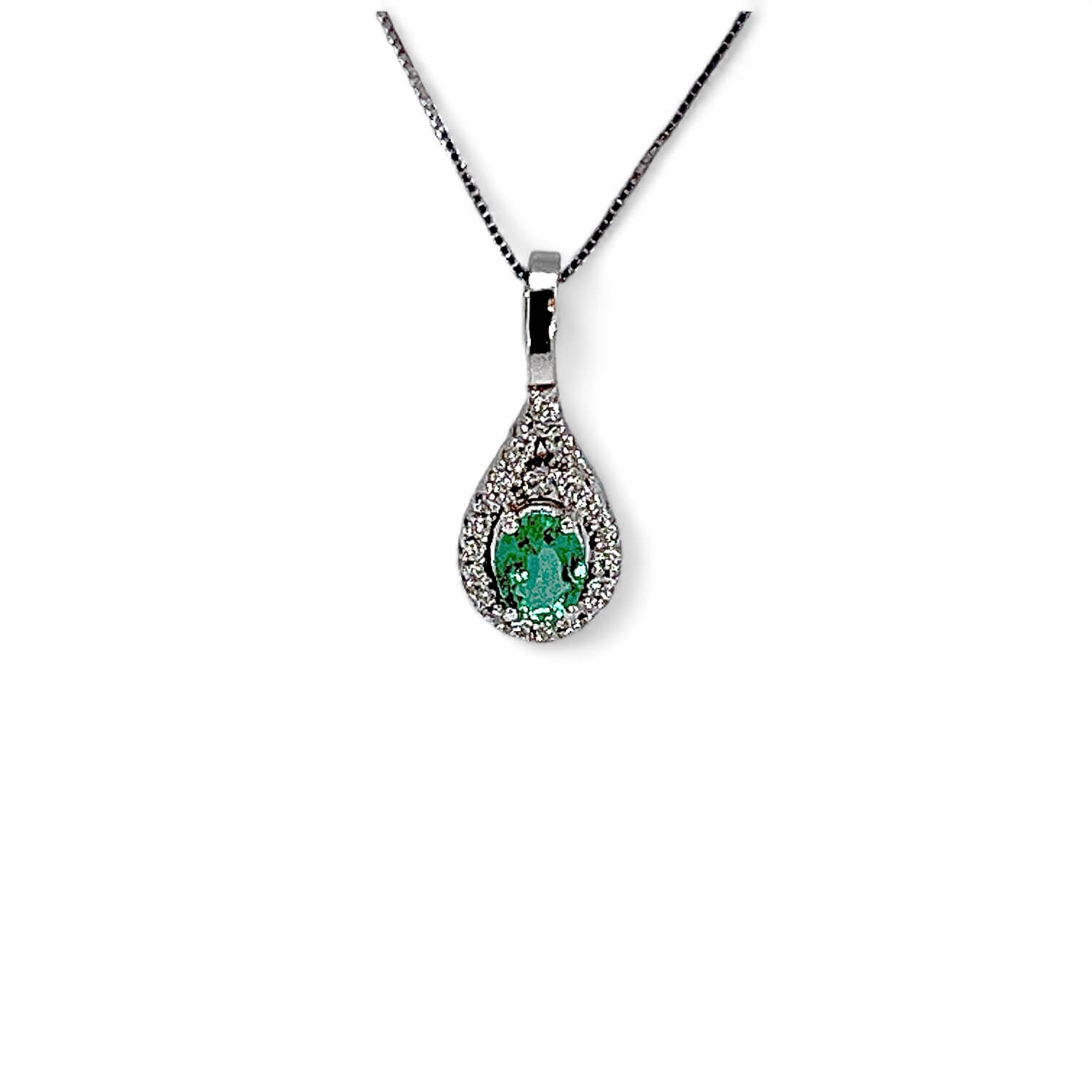 Emerald and diamond pendant Art.CD159