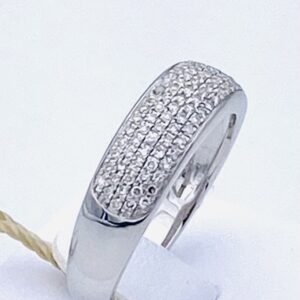 Anello fascia con diamanti in oro 750 % art.97685210