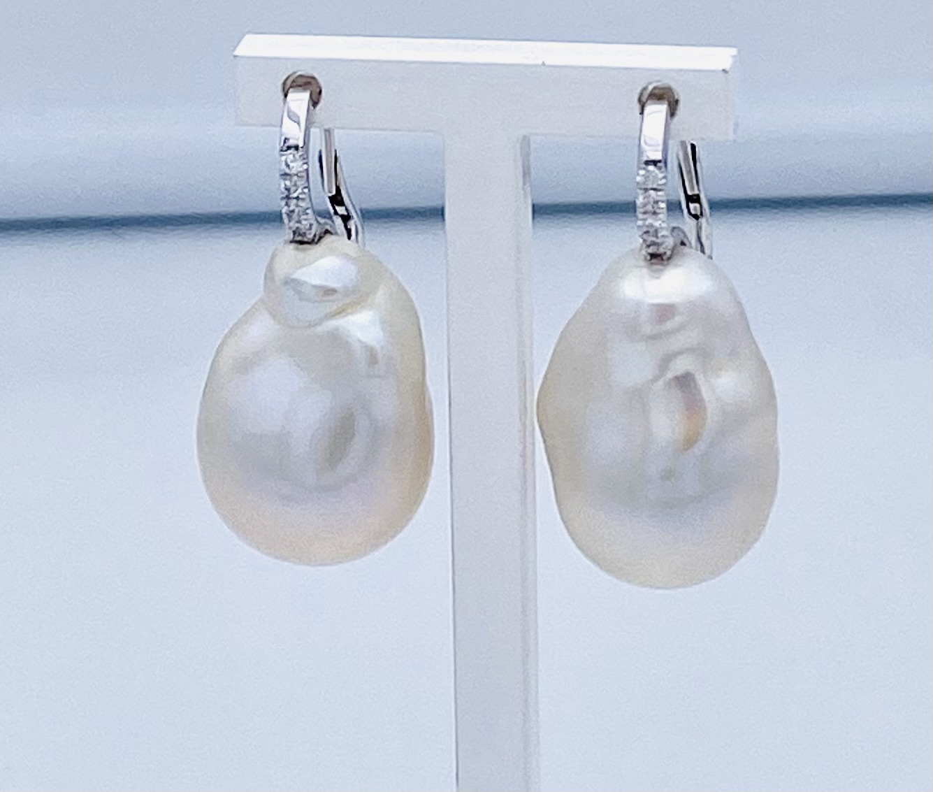Orecchini perle scaramazze e diamanti art.ORP266-5
