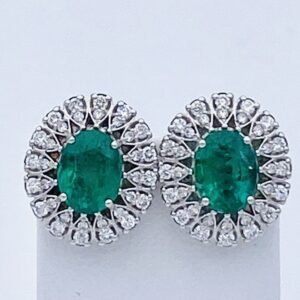 Orecchini smeraldi e diamanti Art.OR1294