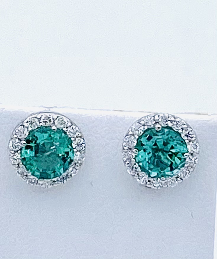 Emerald and diamond earrings Art.OR1034