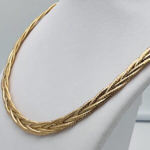 Collana girocollo in filo d’oro giallo 750% Art.COF6