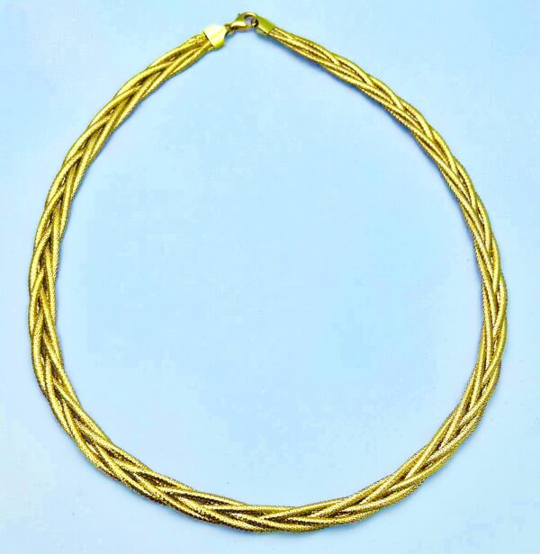 Collana girocollo in filo d’oro giallo 750% Art.COF6