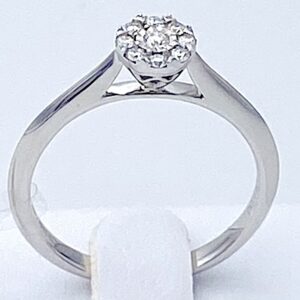 Anello Solitario Oro e Diamanti SETA Art.BS29105R59