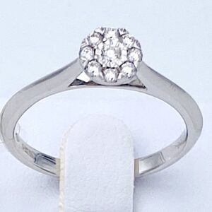 Anello Solitario Oro e Diamanti SETA Art.BS29105R59
