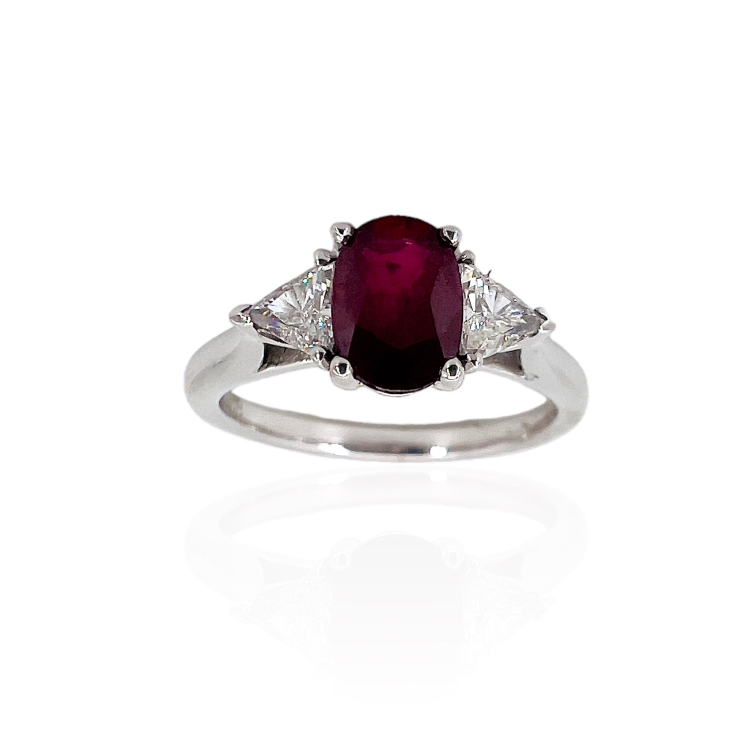 White gold GEMSTONE ruby diamond ring Art.ANTR2