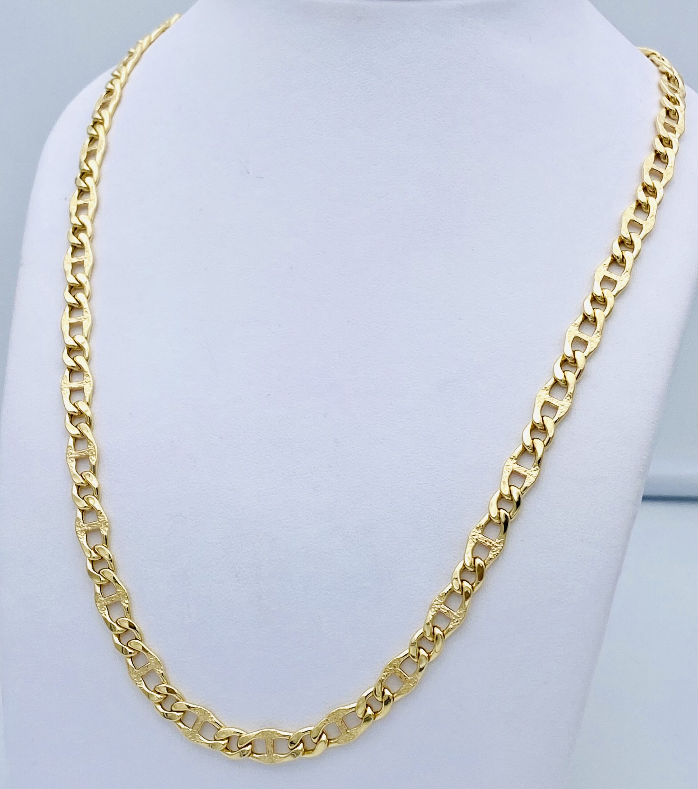 Men’s gold round necklace 750% GR. 16,20 ART. CORC12
