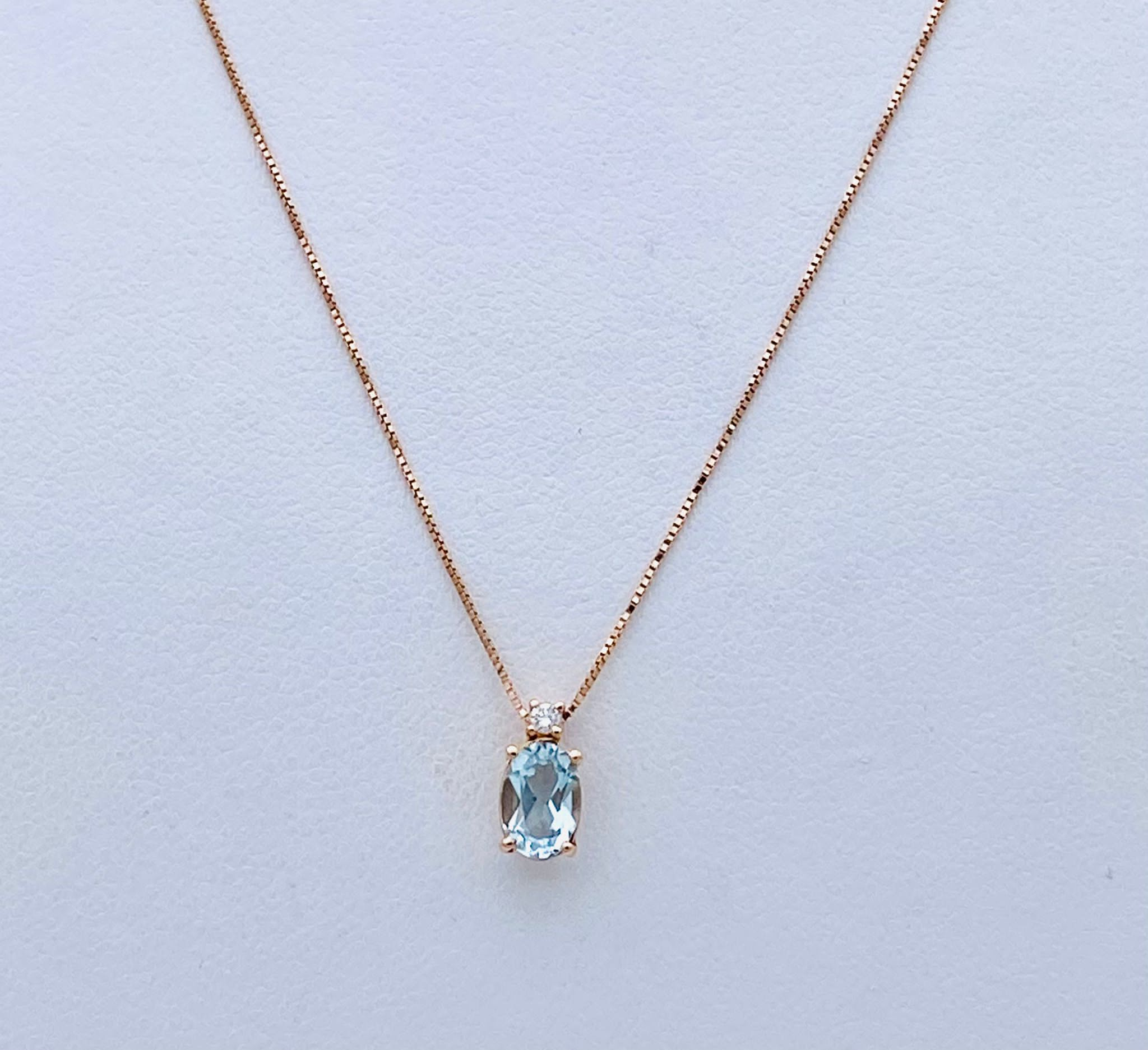 Aquamarine Pendant Gold and Diamonds Art. CD904-2