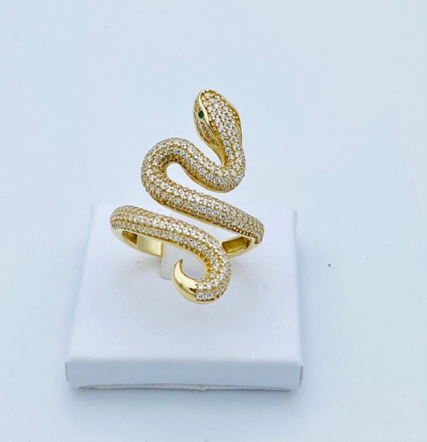 Yellow Gold Snake Ring Art. ANS1