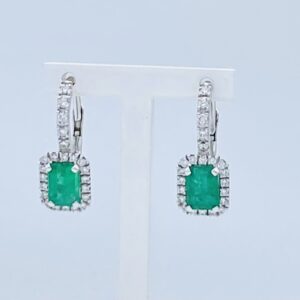 Orecchini smeraldo e diamanti Art.OR1258