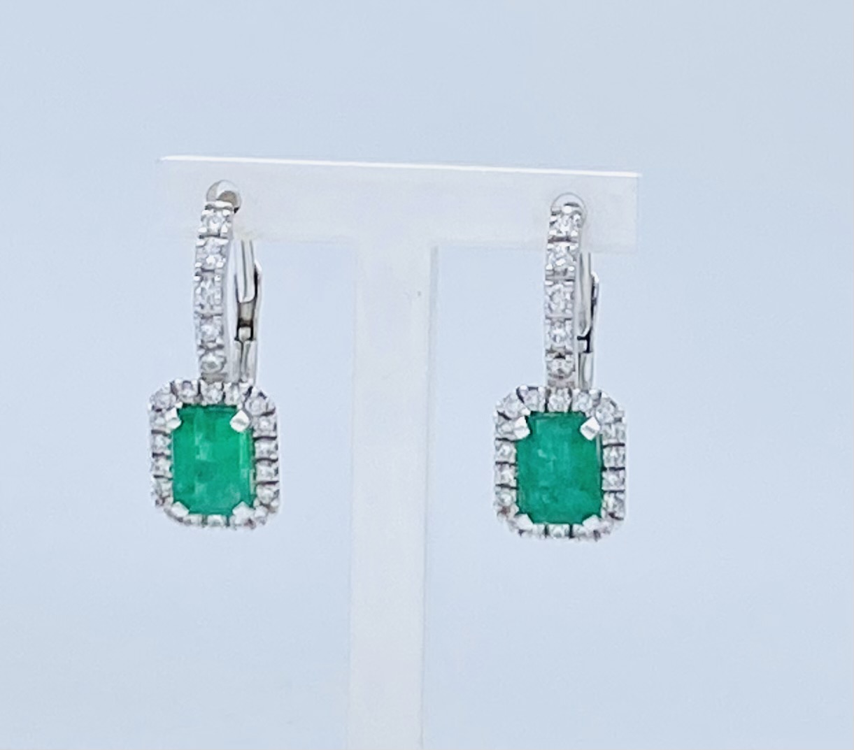 Orecchini smeraldo e diamanti  BELLE EPOQUE Art. OR1250