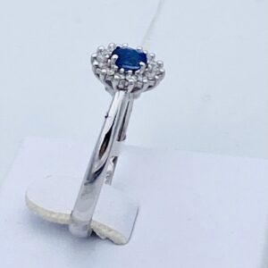 Anello zaffiro oro 750% e diamanti Art. AN2359