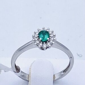 Anello smeraldo oro 750% e diamanti Art. AN2467-1