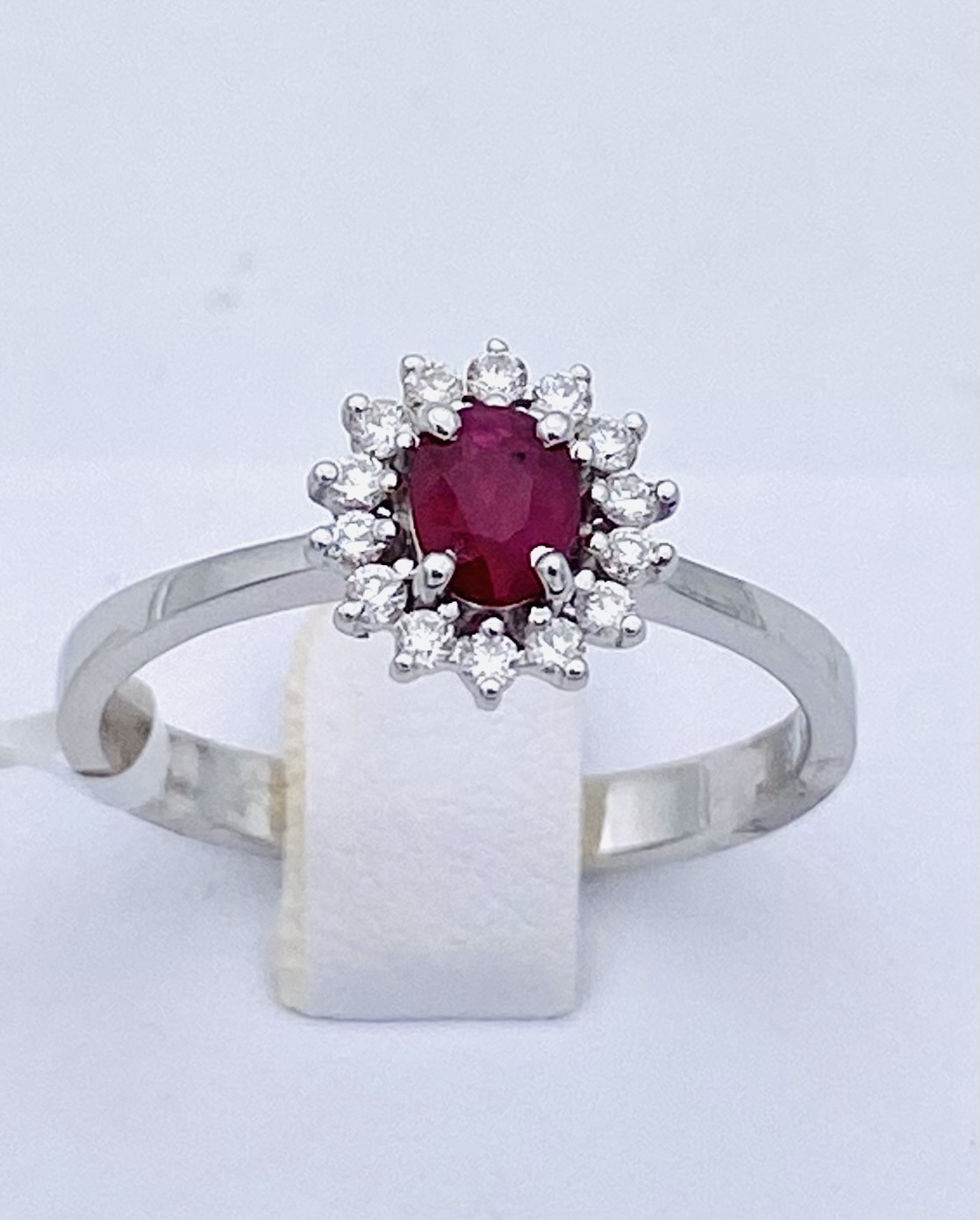 Ruby ring gold and diamonds Art. AN2179-1