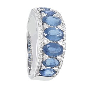 anello zaffiri oro diamanti cipolla dal 1950 gioiellieri palermo gioielleria palermo