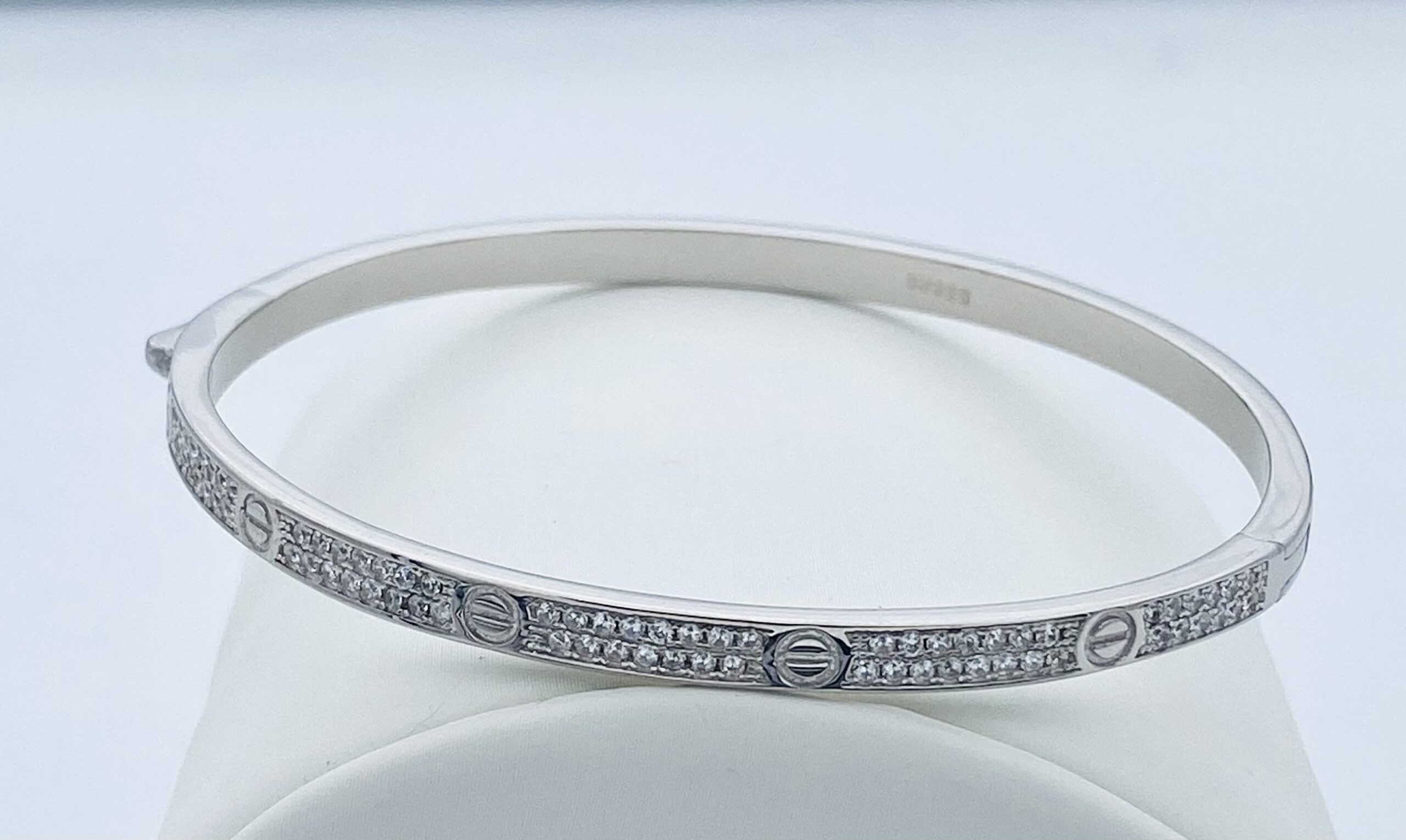 925% Silver Bracelet Round Bangle art. BA000677