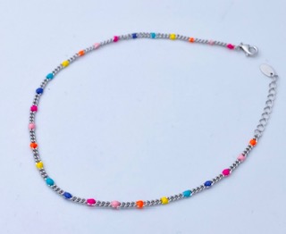 Anklet in 925% silver and enamel Art.609104M