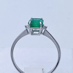 Anello smeraldo e diamanti oro 750% Art.AN2559