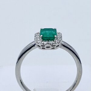 Anello smeraldo e diamanti oro 750% BELLE EPOQUE Art.AN2632