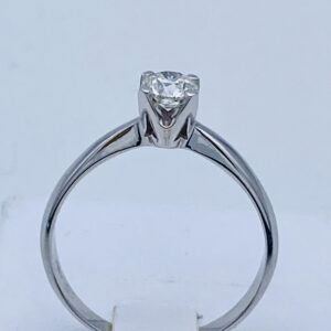 Anello solitario ROMANTIC diamanti in oro bianco 750% Art. AN2649-4