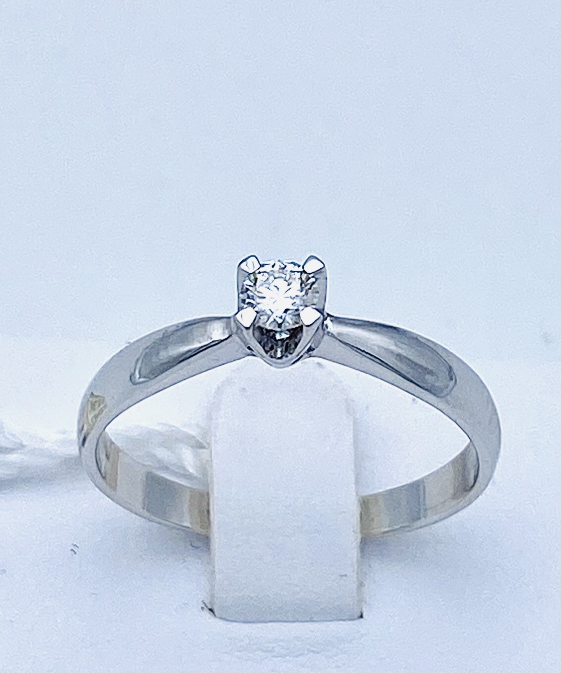 Anello solitario di diamanti ROMANTIC oro bianco Art. AN2649-5