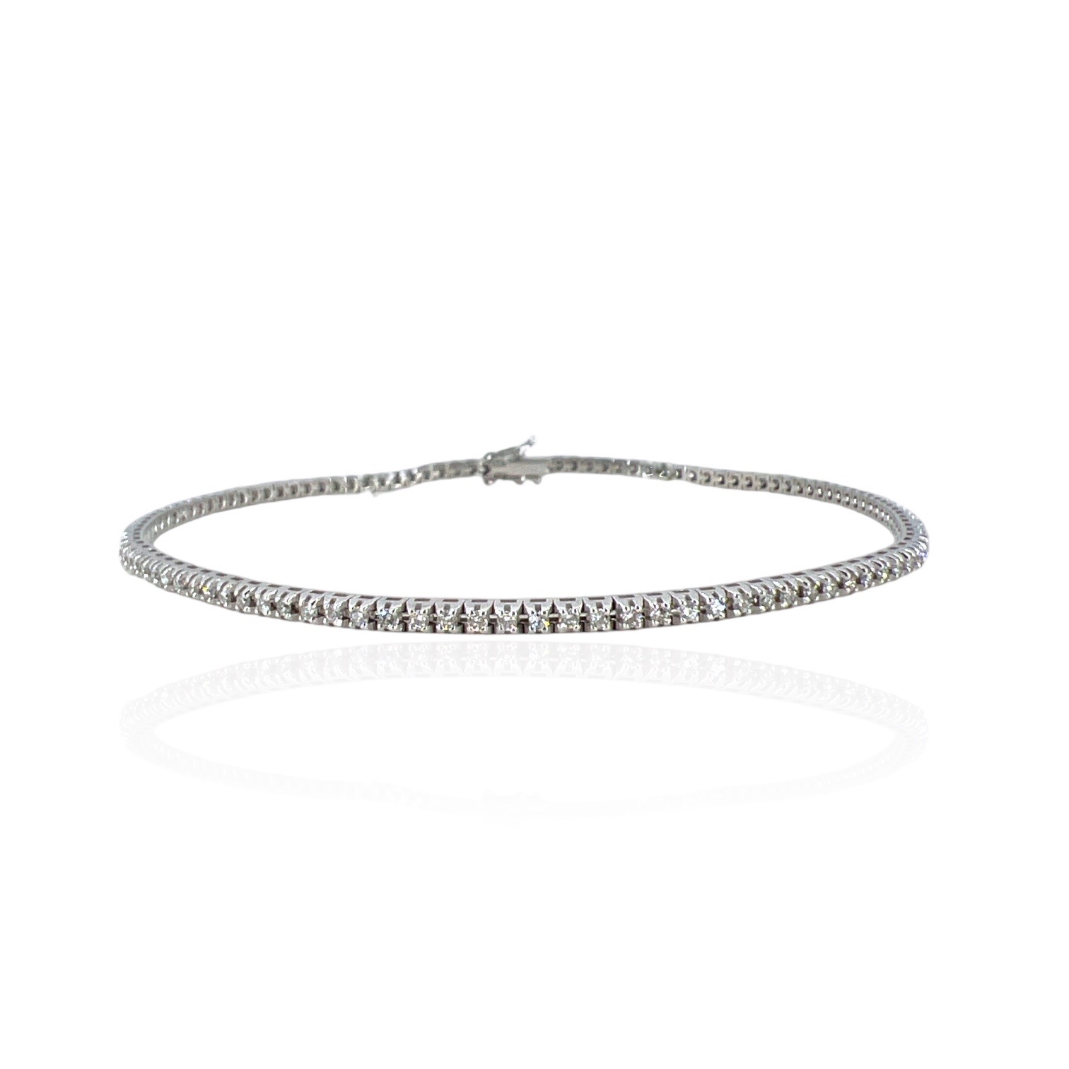 Bracciale tennis di diamanti oro bianco DESIDERIO  Art. BR398