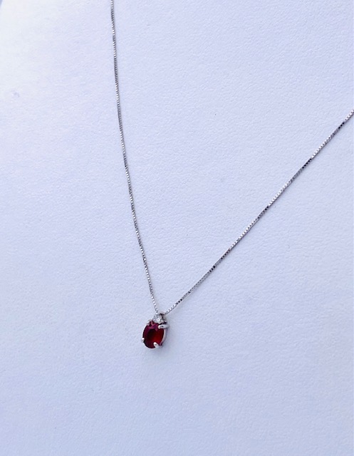 Gold and diamond ruby pendant Art. CD791