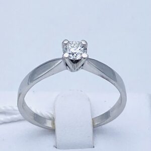 Anello solitario ROMANTIC diamanti  oro bianco Art.AN1324