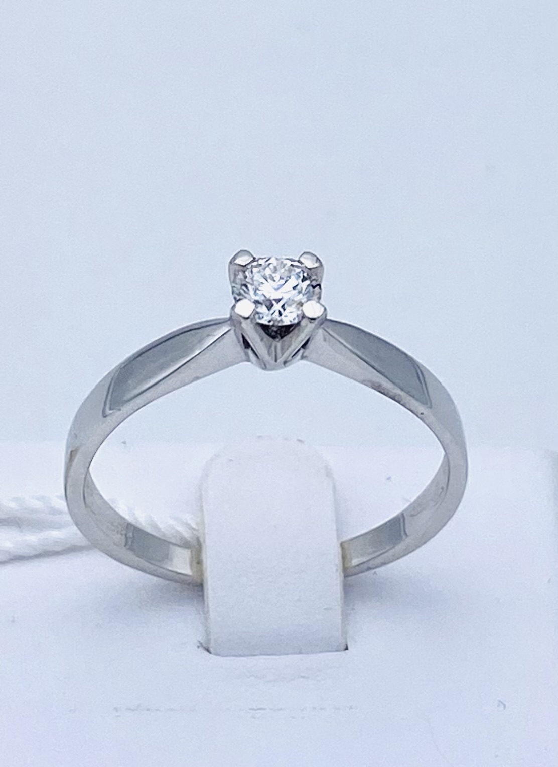 ROMANTIC diamond solitaire ring white gold Art.AN1324