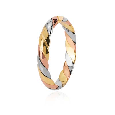 ANELLO TRE COLORI ORO ART. FTU030TC