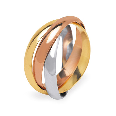 RING 3 COLORS GOLD ART. FTU060TC