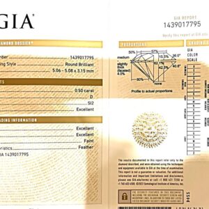 Anello solitario oro bianco 750% diamante certificato GIA America Art.2971918