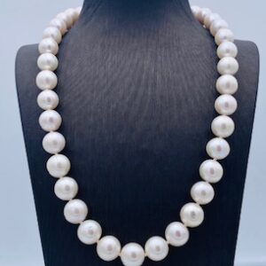 Collana Girocollo filo di perle susta oro bianco Art. GRP91/2-10