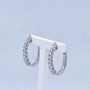 White gold circle earrings and DREAM diamonds Art. OR861