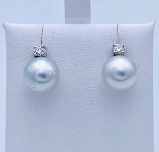Orecchini perla oro e diamanti Art.ORP231