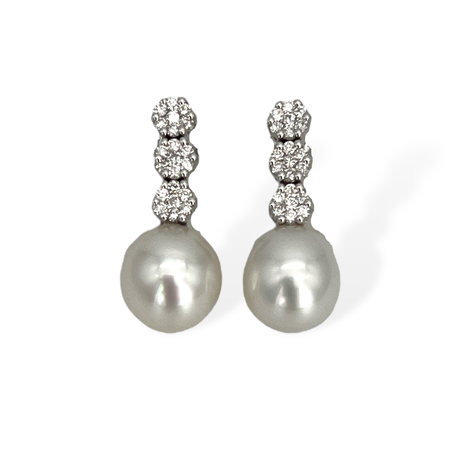 Orecchini perle australiane e diamanti in oro  Art. ORP175-3