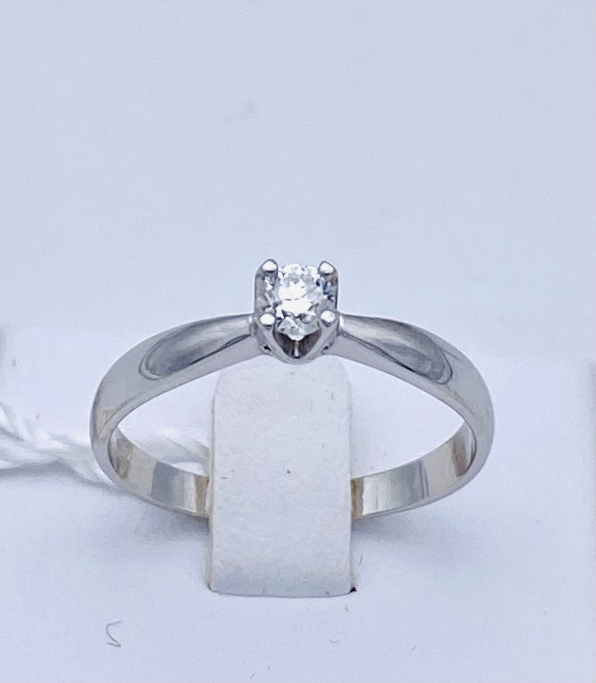 ROMANTIC diamond solitaire ring in white gold 750% Art.AN2649