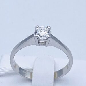 Anello solitario di diamanti in oro bianco 750% Art.AN2644-2