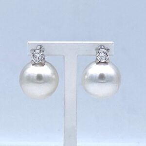 Orecchini perle Australiane oro bianco 750% Art.ORP278