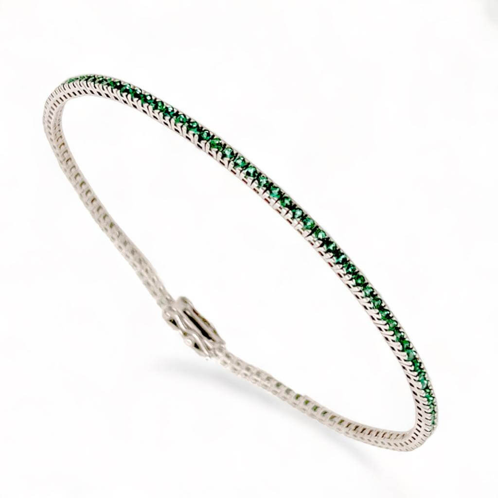 Bracciale tennis di smeraldi art. BR411