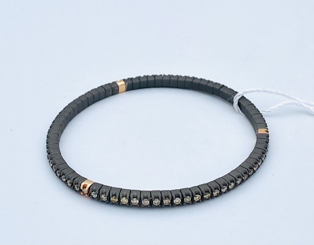 Men's titanium tennis bracelet